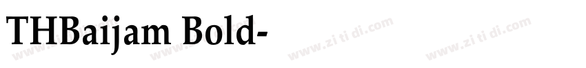 THBaijam Bold字体转换